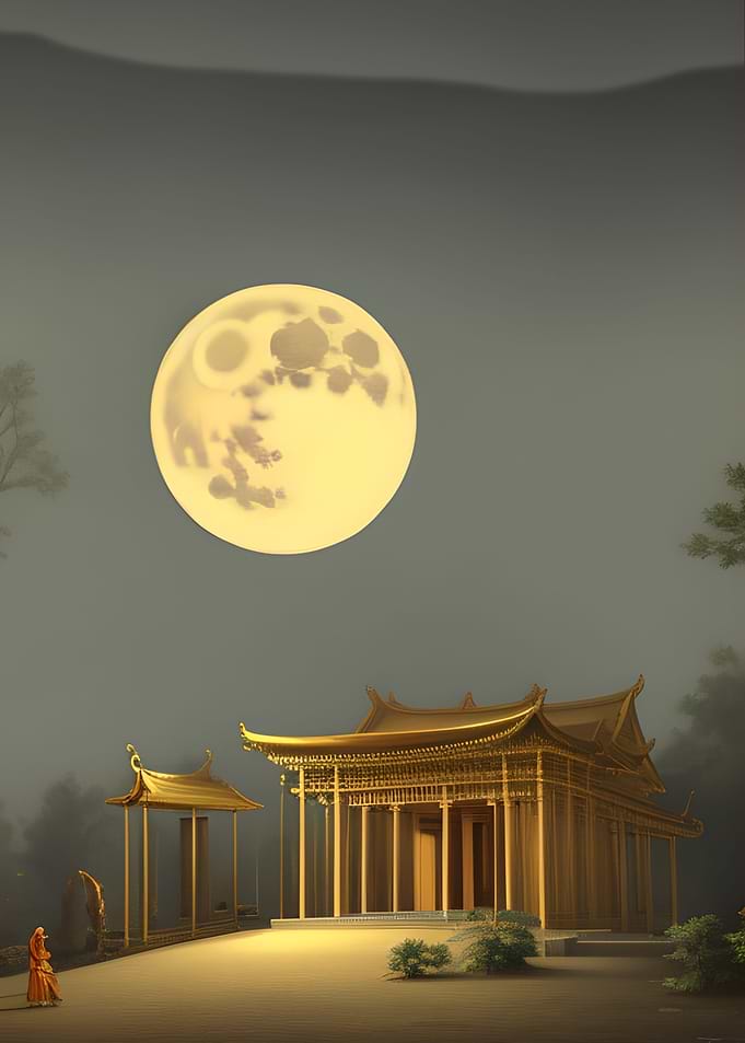 Full moon temple