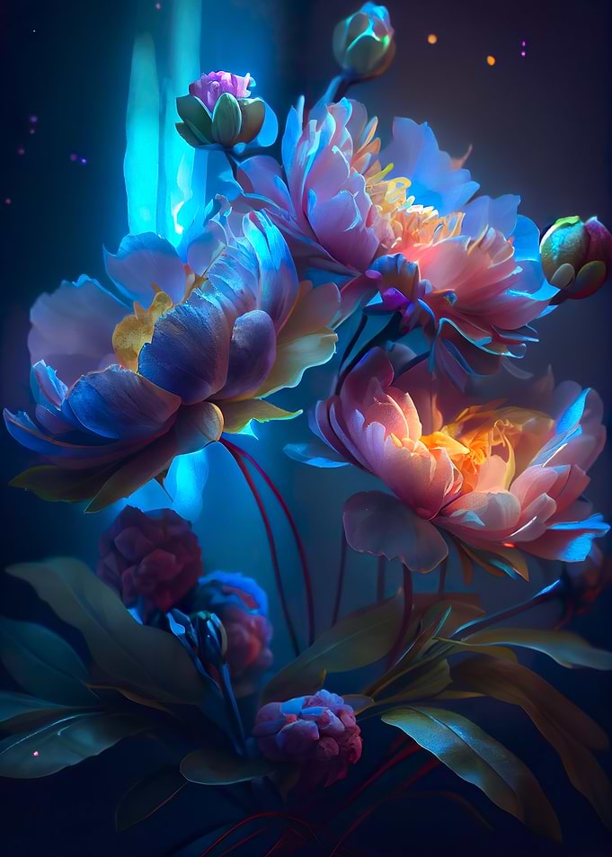 Blue Night Flower
