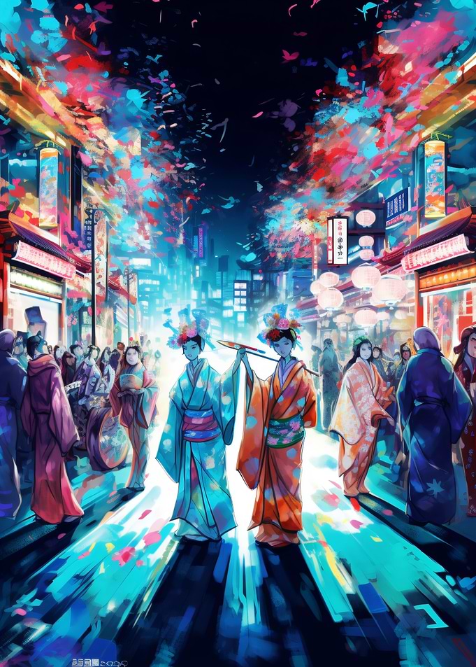 Vibrant Japanese Festival