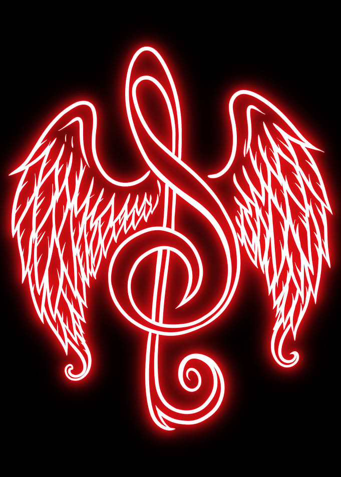 wings of melody neon