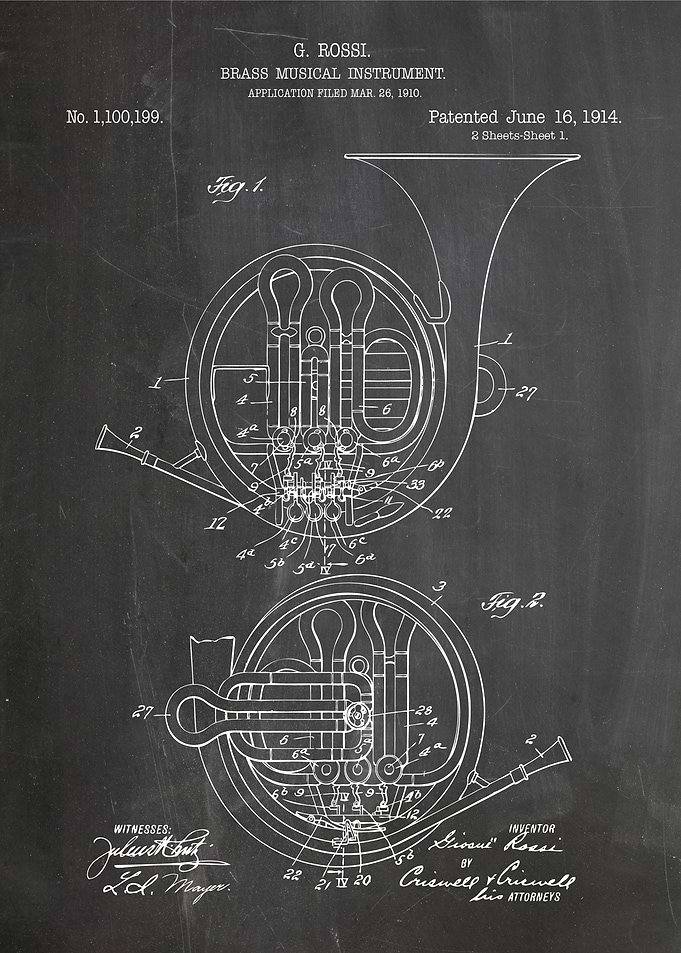 Bass patent 1914