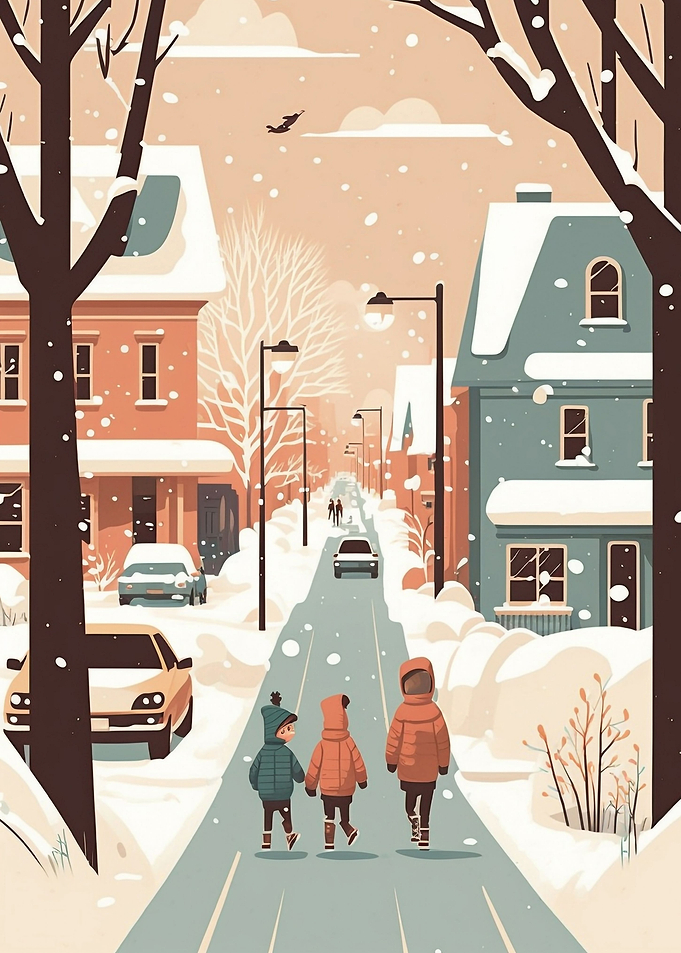Kids on Winter
