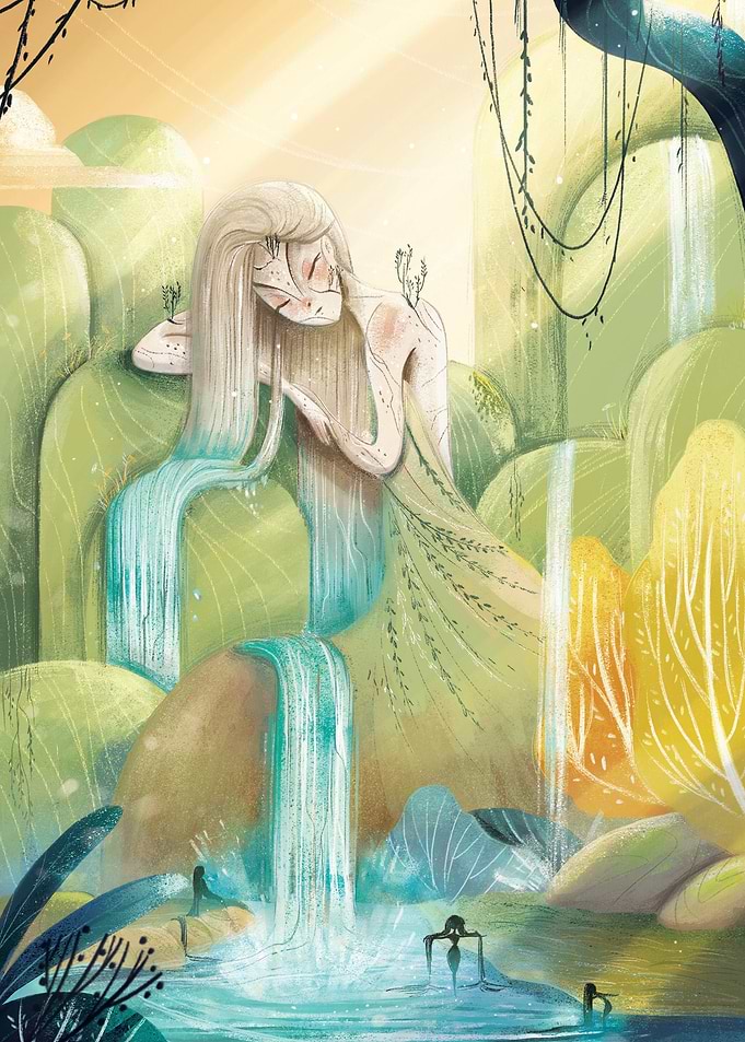 Magical waterfall