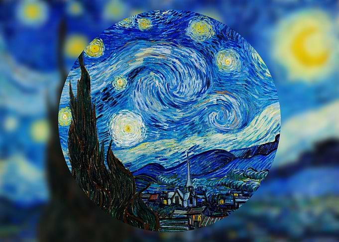 The Starry Night 1889 Gogh