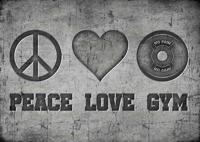 Peace love gym