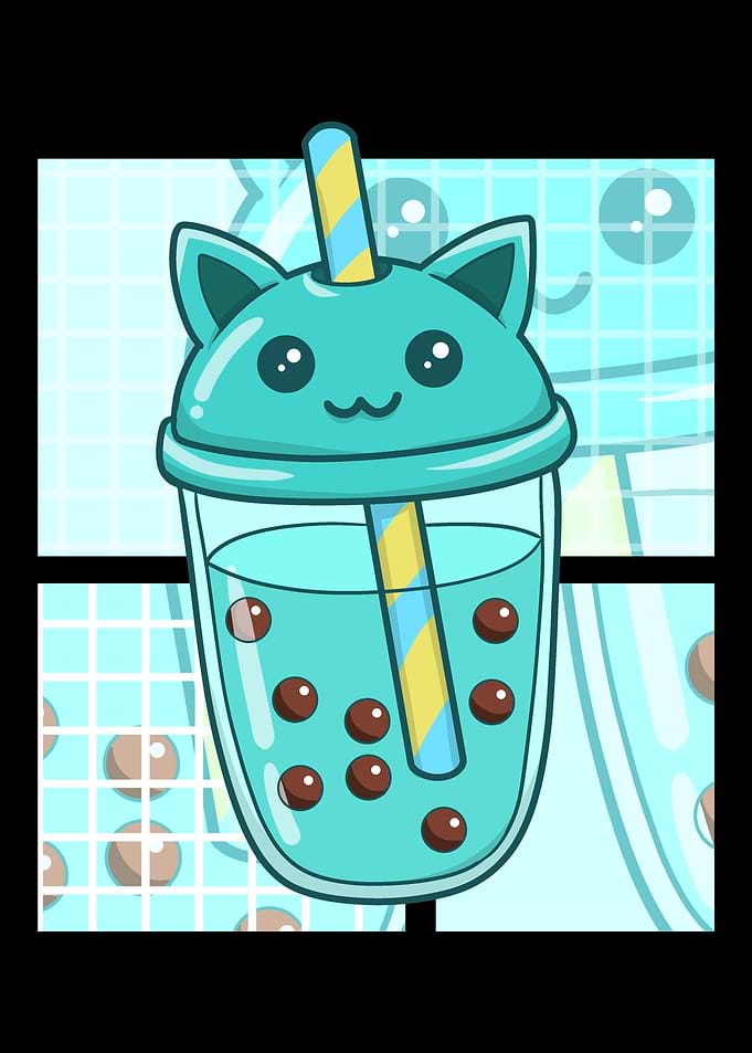 Bubble Tea Cat