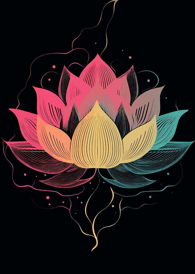Colorful lotus