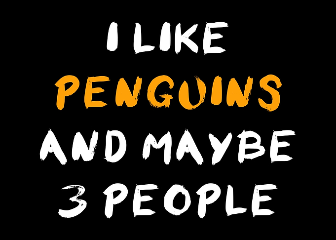 Penguins And 3 People