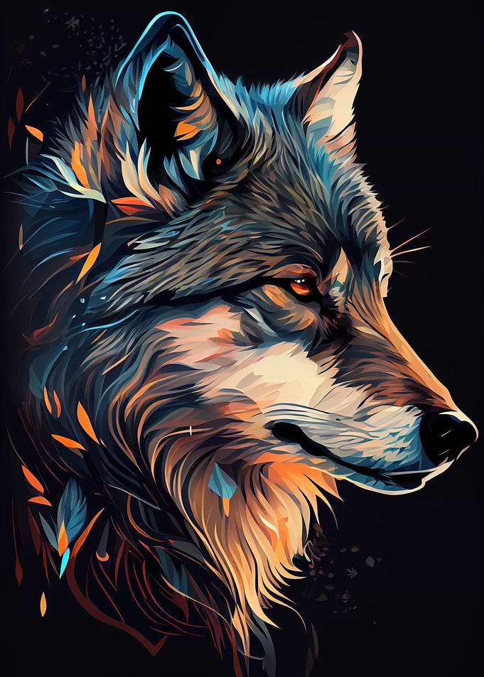 Cute Wolf Animal Cartoon
