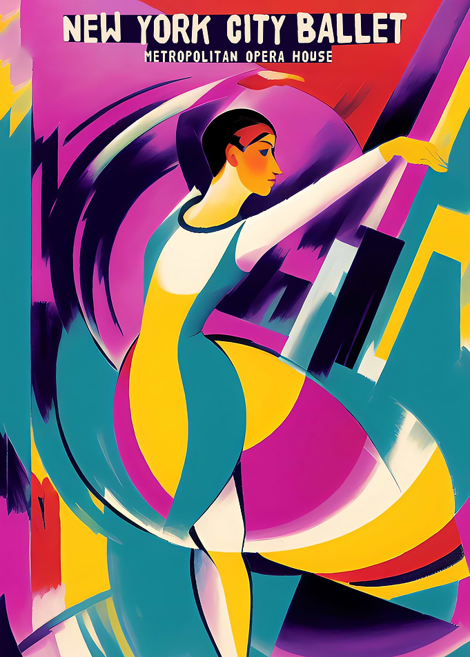 New York Ballet Poster