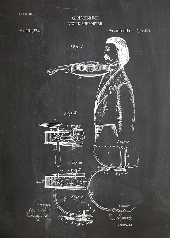 VIolin supporter 1893