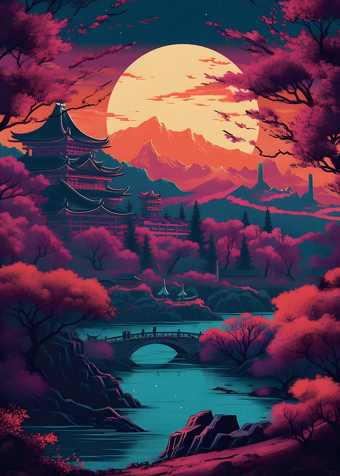 Colorful sunset