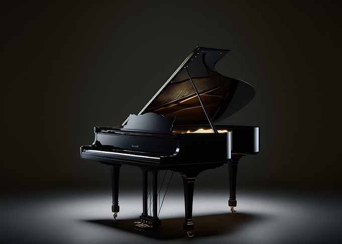piano colorful