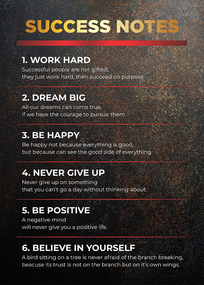 success notes