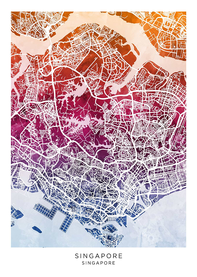 Singapore Singapore Map
