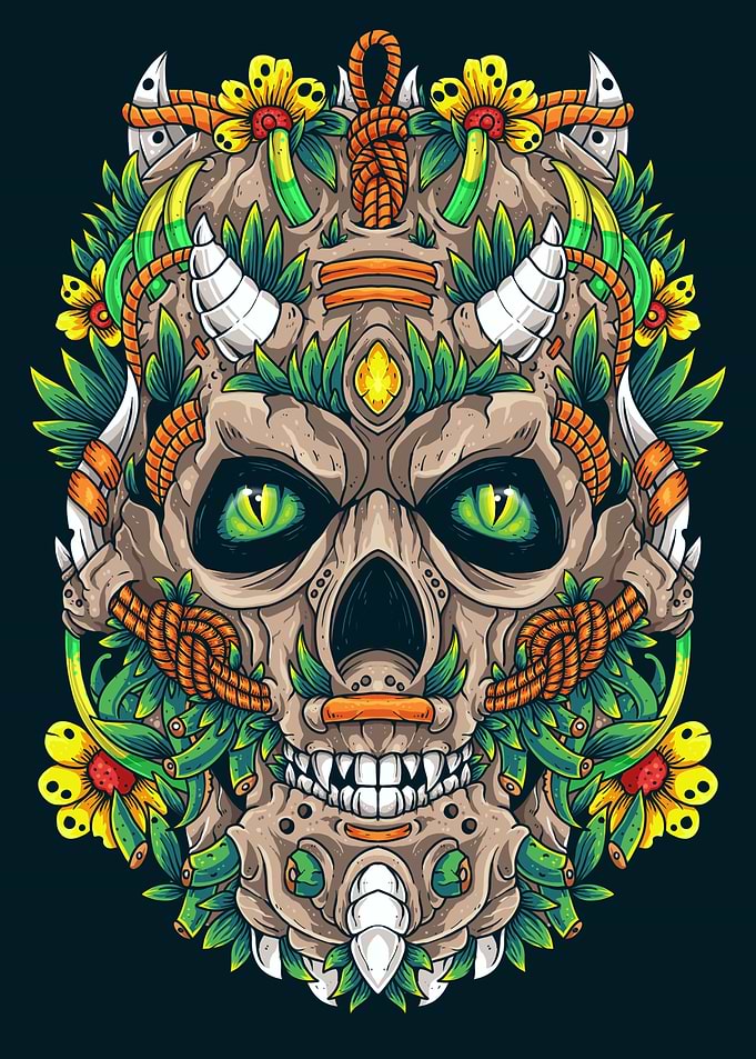 Nature Skull Art