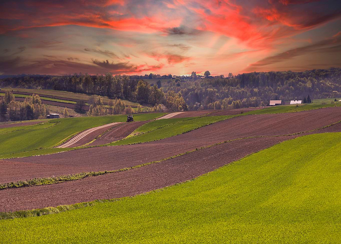 Spring landscape, Poland