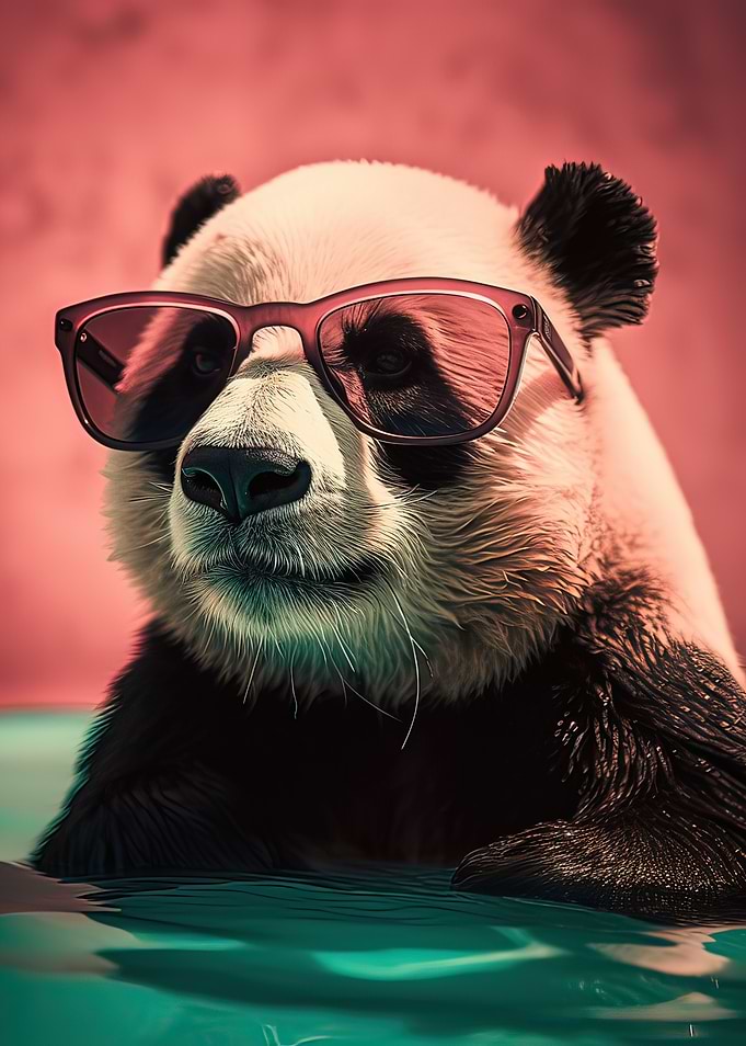Cool Panda with Sunglass
