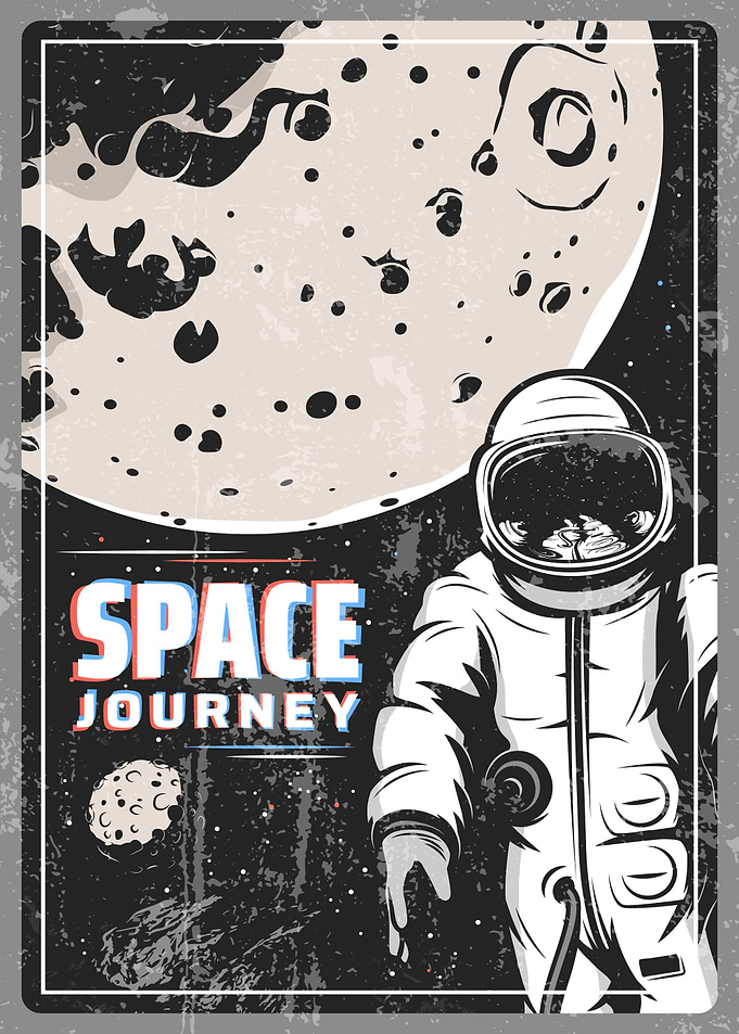 Vintage retro space