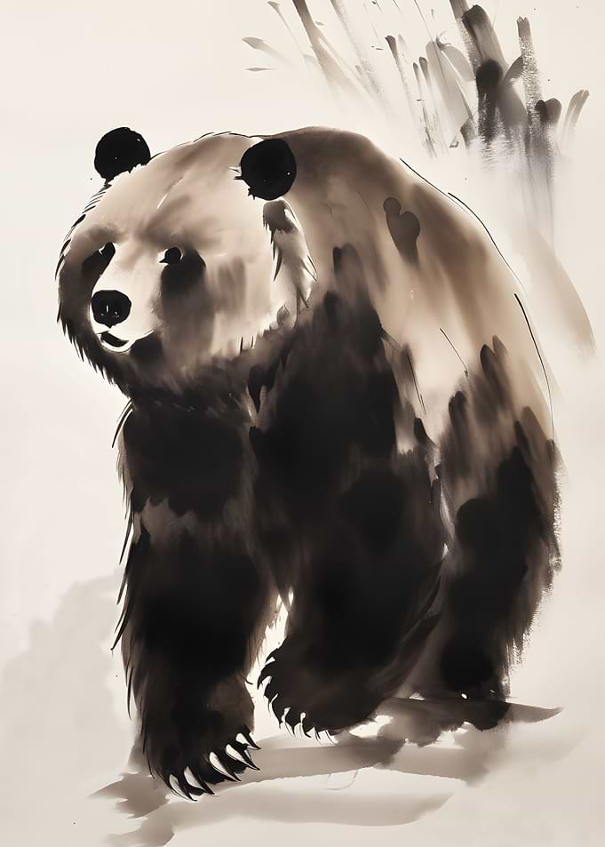 Ink Bear Illustration