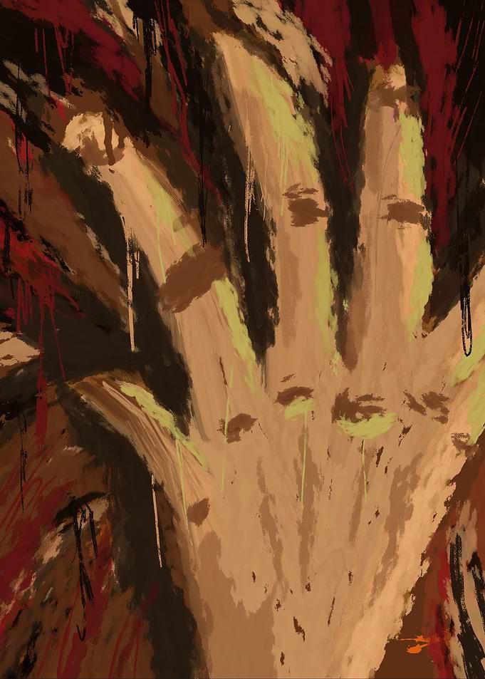 abstract stupid human hand