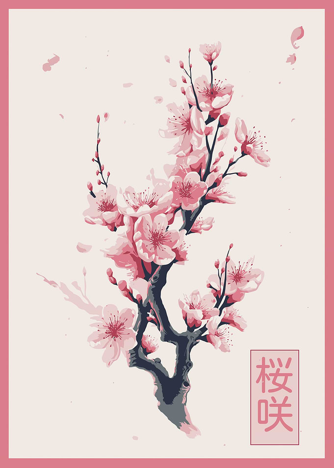 Sakura branch Pink