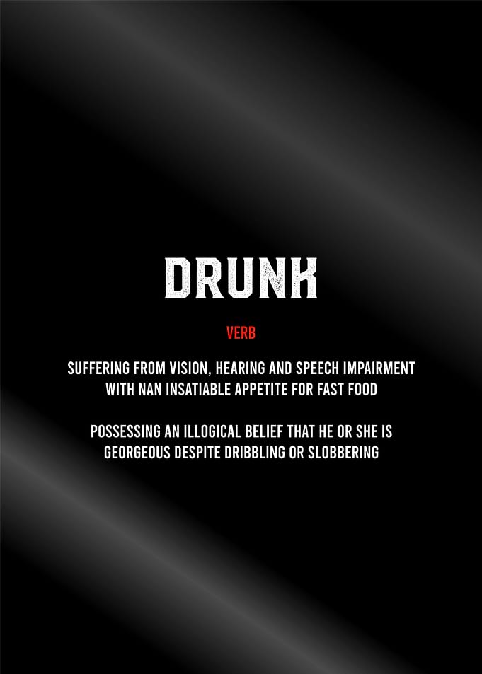 drunk funny definition