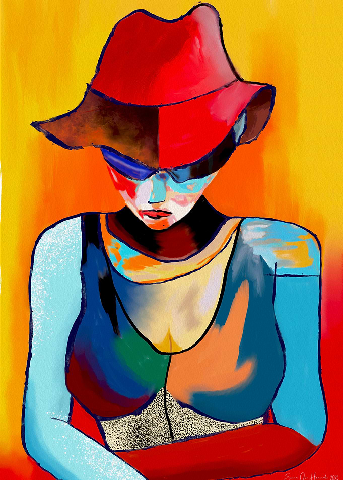 Woman with sunglasses