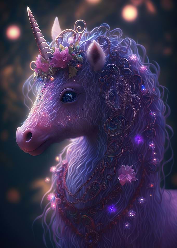Mysterious fairy unicorn