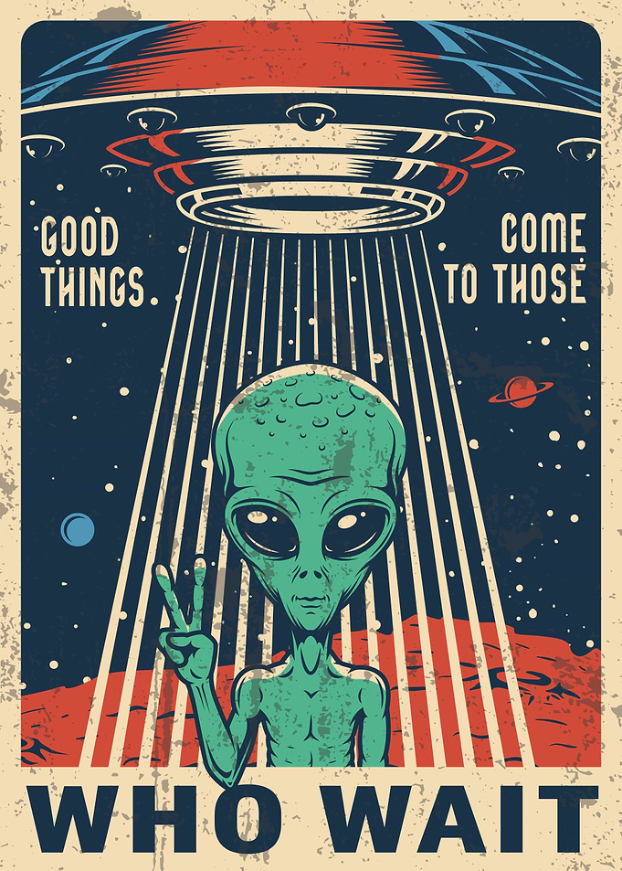 Vintage retro space