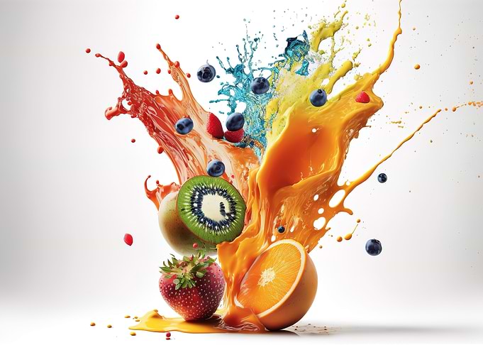 Fruits falling