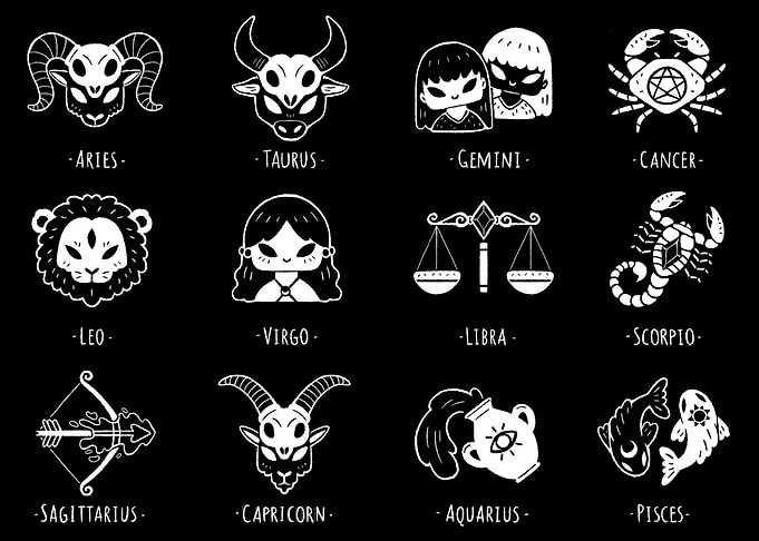Black Zodiac Signs