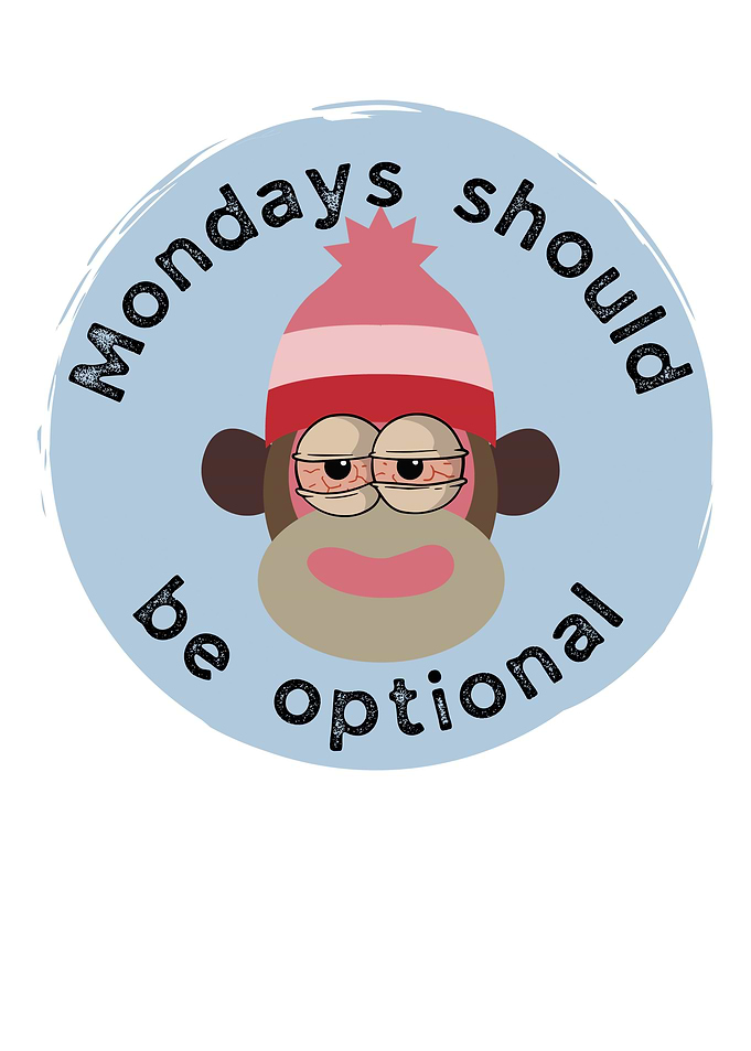 Sock Monkey Funny Monday