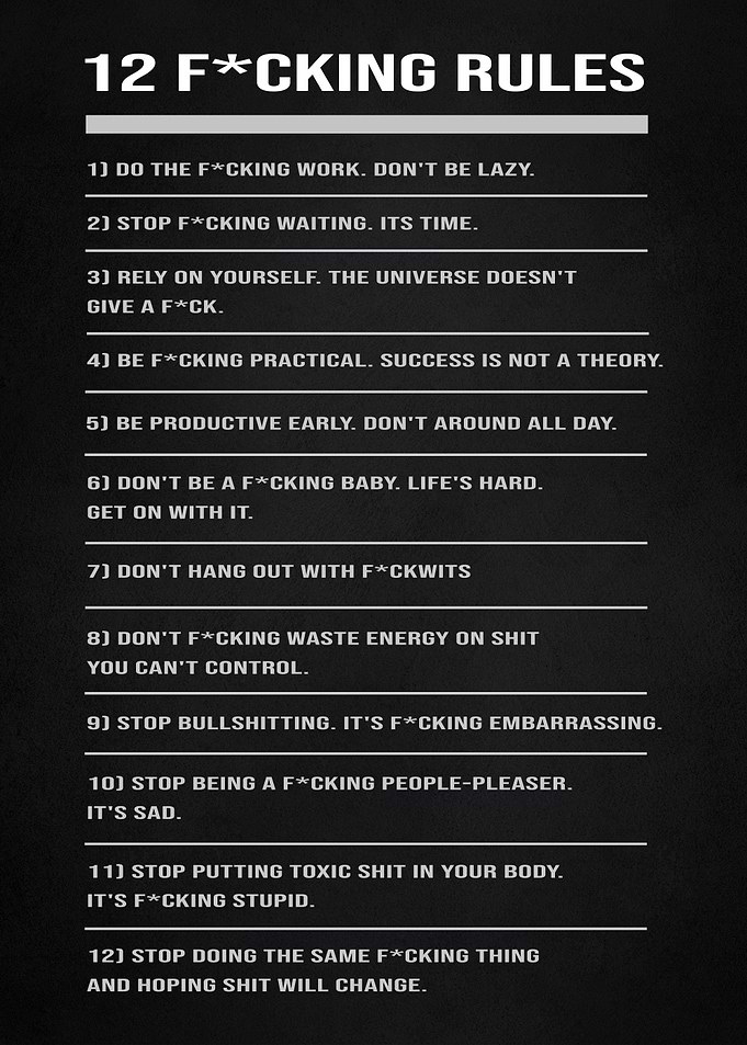 Rules quotes motivational