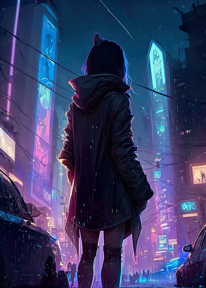 Cyberpunk Anime Girl