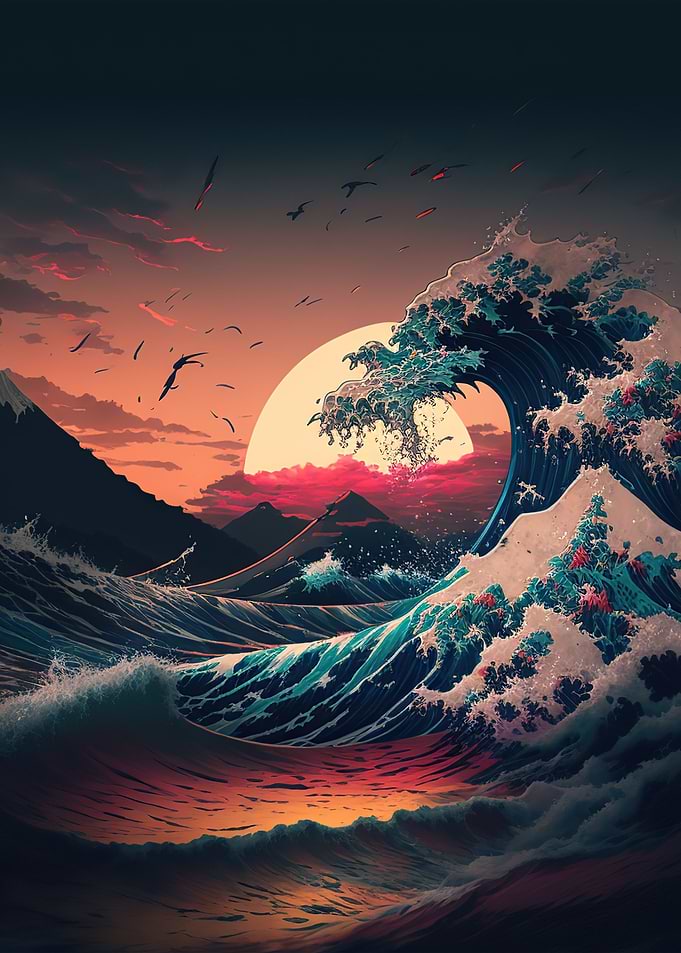Ocean Wave Japan