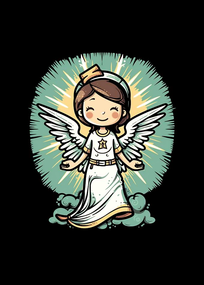 Nurse Angel Halo RN CNA