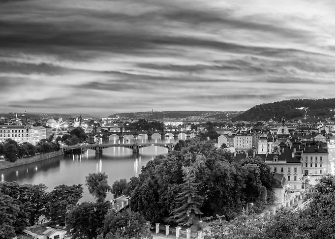 Vltava bridges in Prague