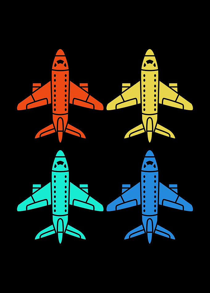 Colorful Airplanes