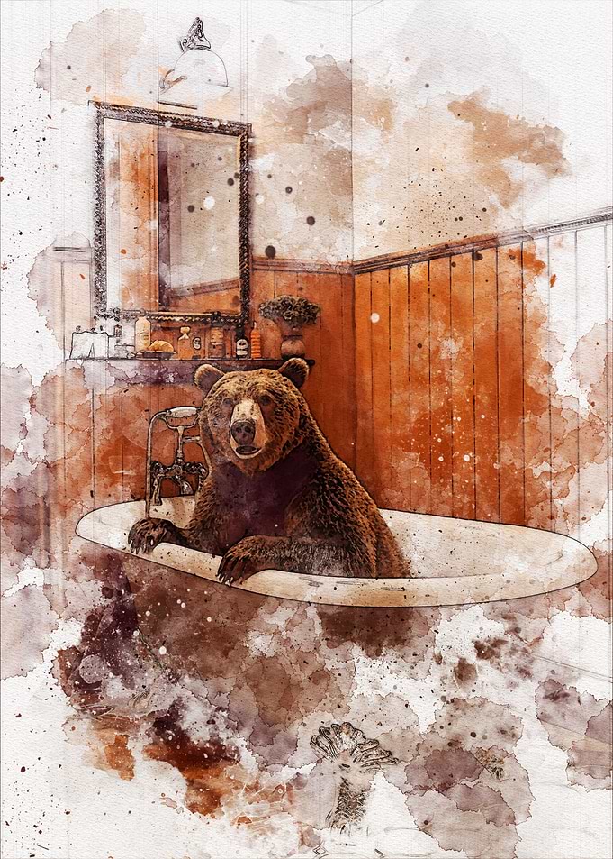 Funny Bear Bathroom