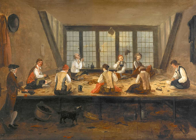 Interior of Tailors Shop