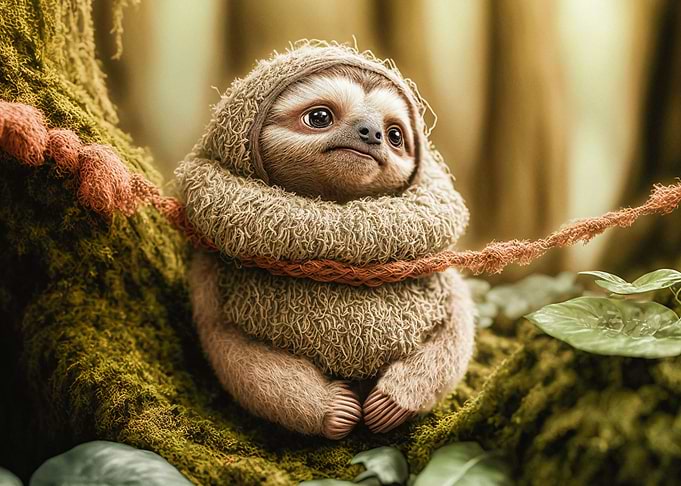 Lazy sloth Simon