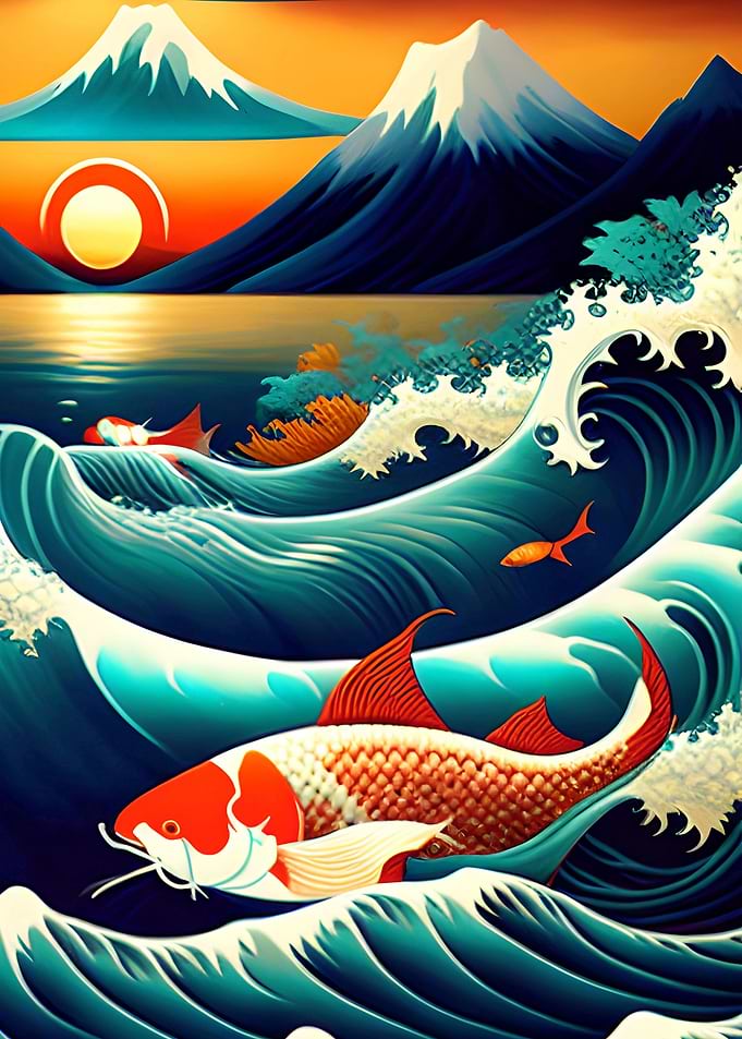 Sunset Waves