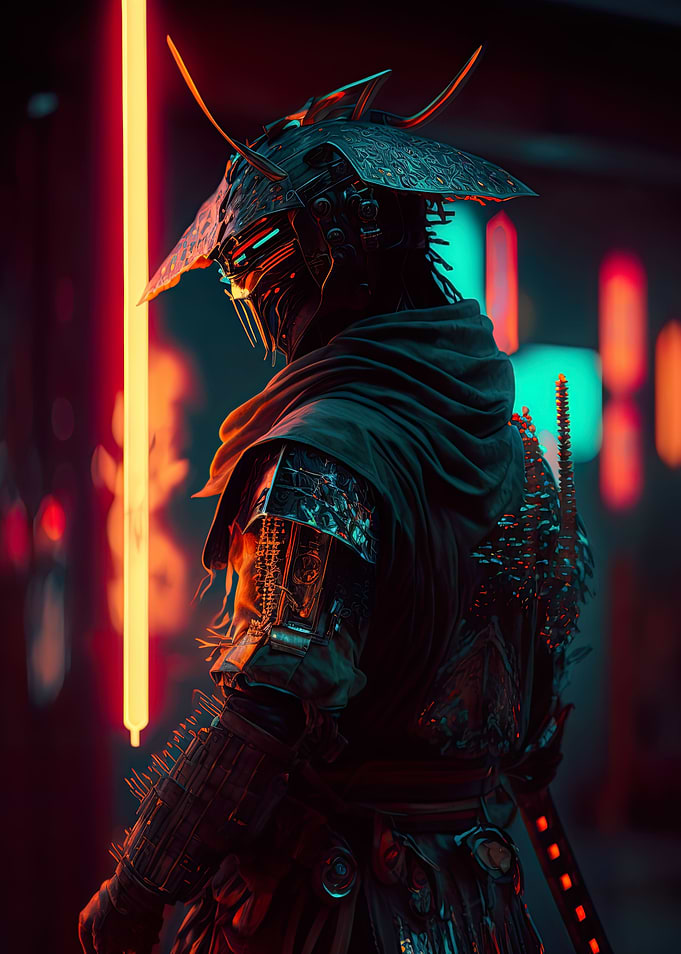 Cyberpunk Samurai Neon