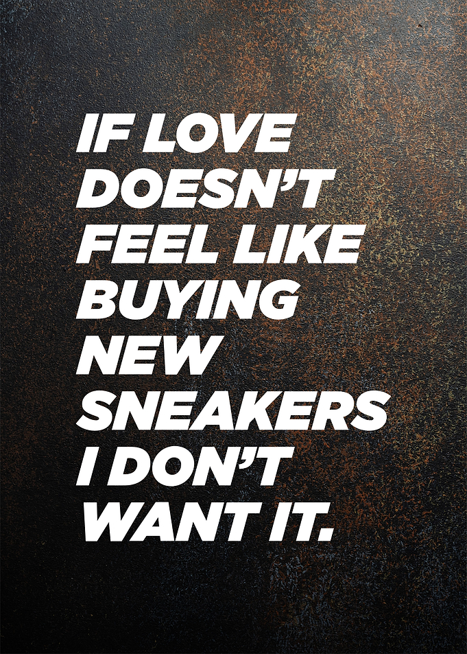sneakers text art