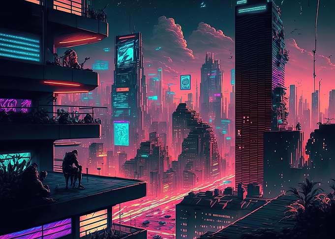 Cyberpunk city