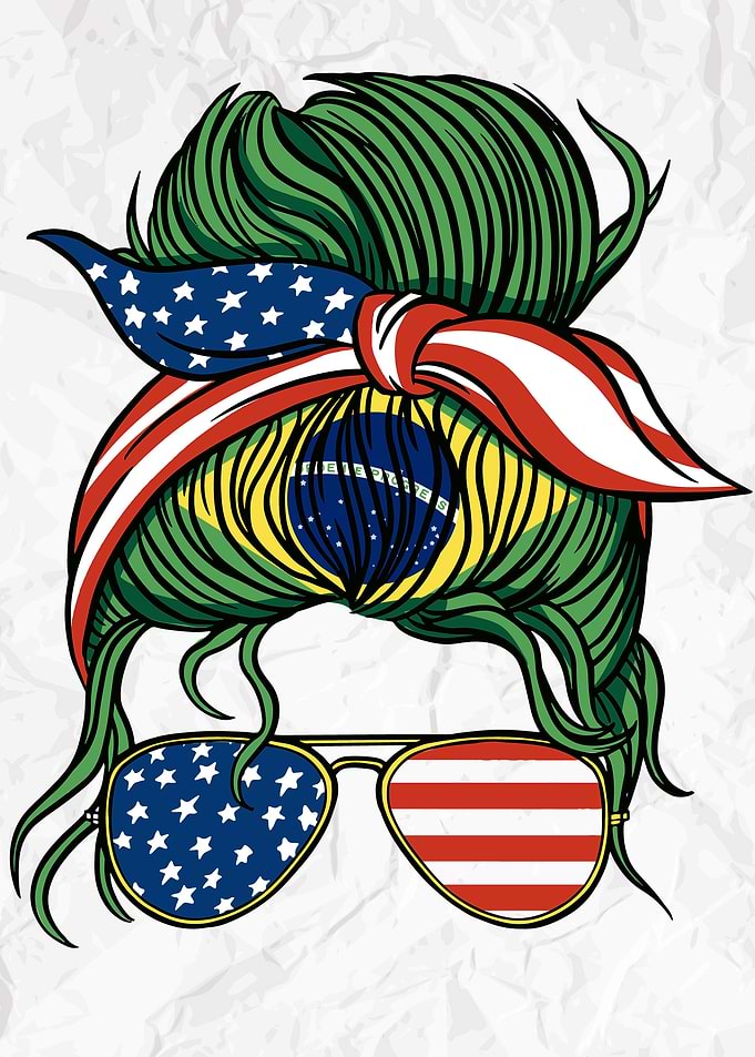 American Brazil Girl USA