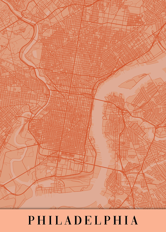 Philadelphia Orange Map