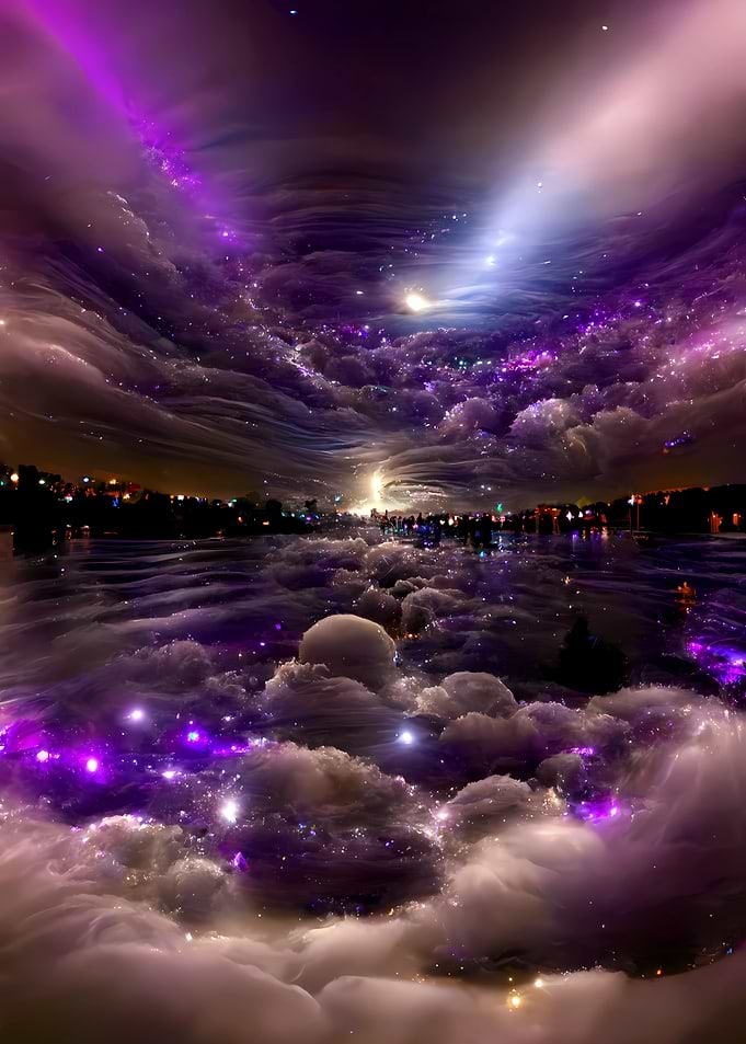 Purple Haze Cityscape