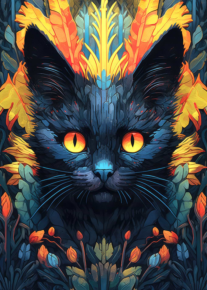 Cat Ornamental Portrait 2